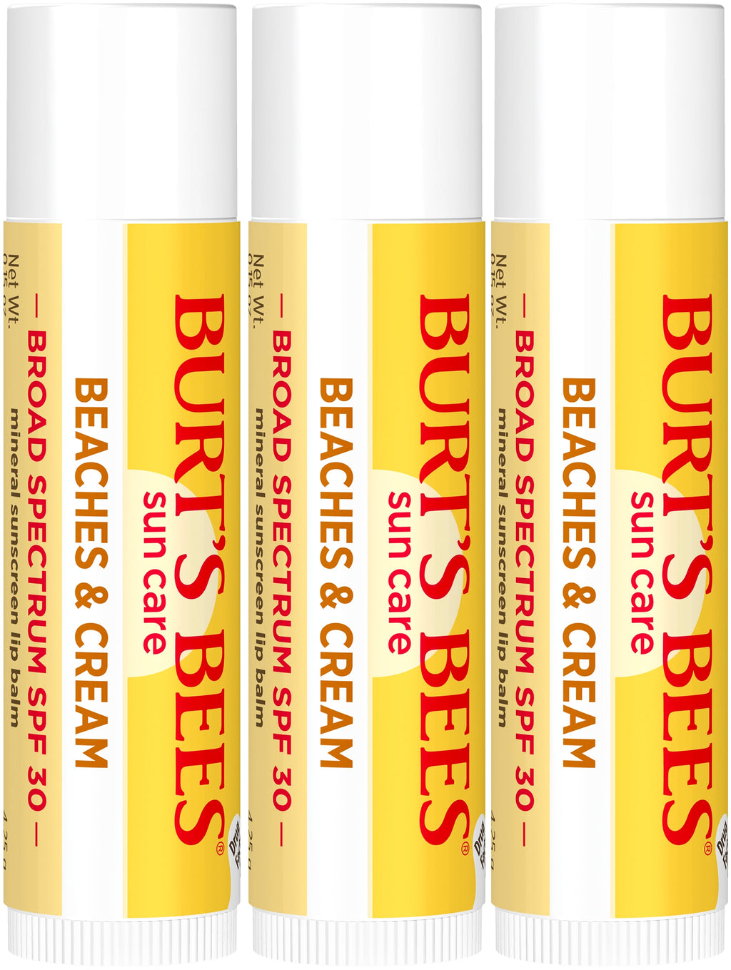 SPF 30 Lip Balm, Beaches & Cream Sun Care - without package